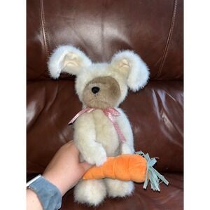 Adorable Bunny Bear Plush Toy with Carrot Accessory Soft Toy Easter Decor Gift
